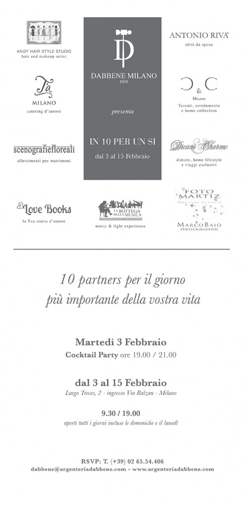 Invito in 10 per un si