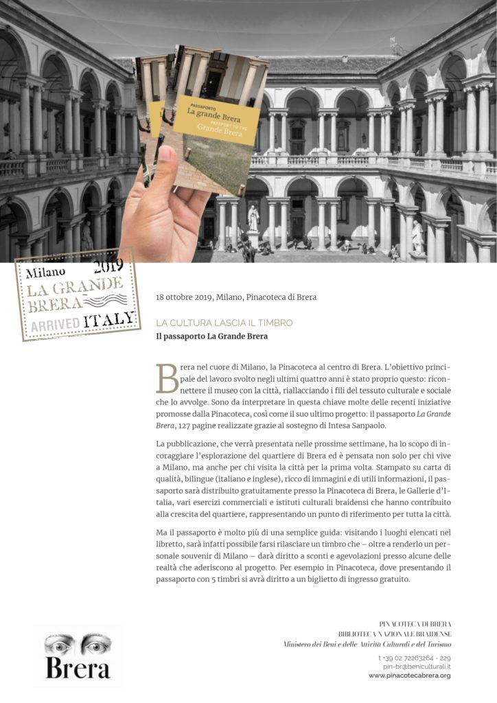 Passaporto Grande Brera
